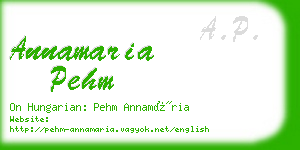 annamaria pehm business card